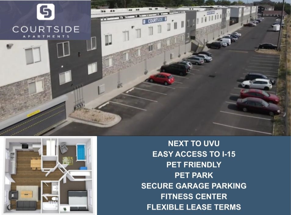 Courtside Apartments Apartment for rent at 530 S 1200 W, Orem, UT 84058