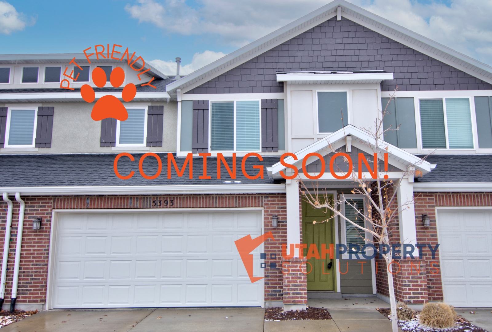 Herriman Townhome: 5393 W Borglum Ln