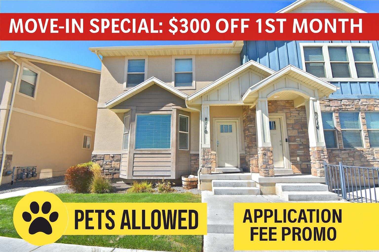 Eagle Mountain Townhome: 8110 N Rock Creek Cove Ln