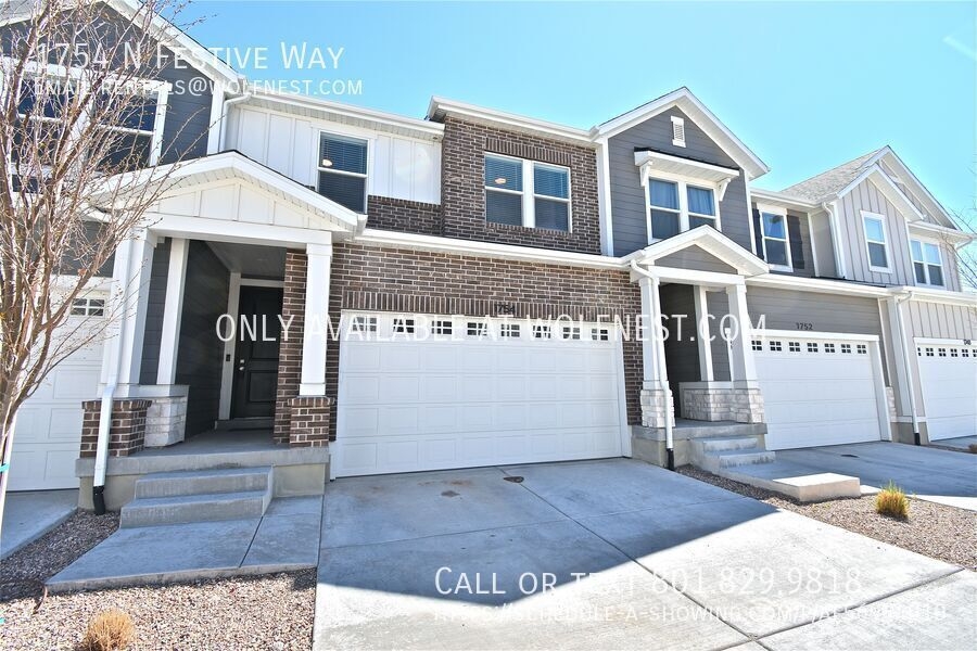 Saratoga Springs Townhome: 1754 N Festive Way