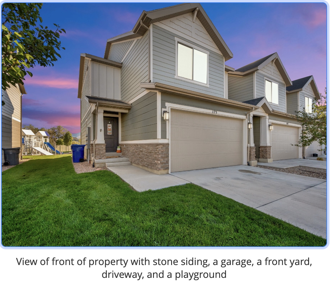 Saratoga Springs Townhome: 173 E River Bend Rd