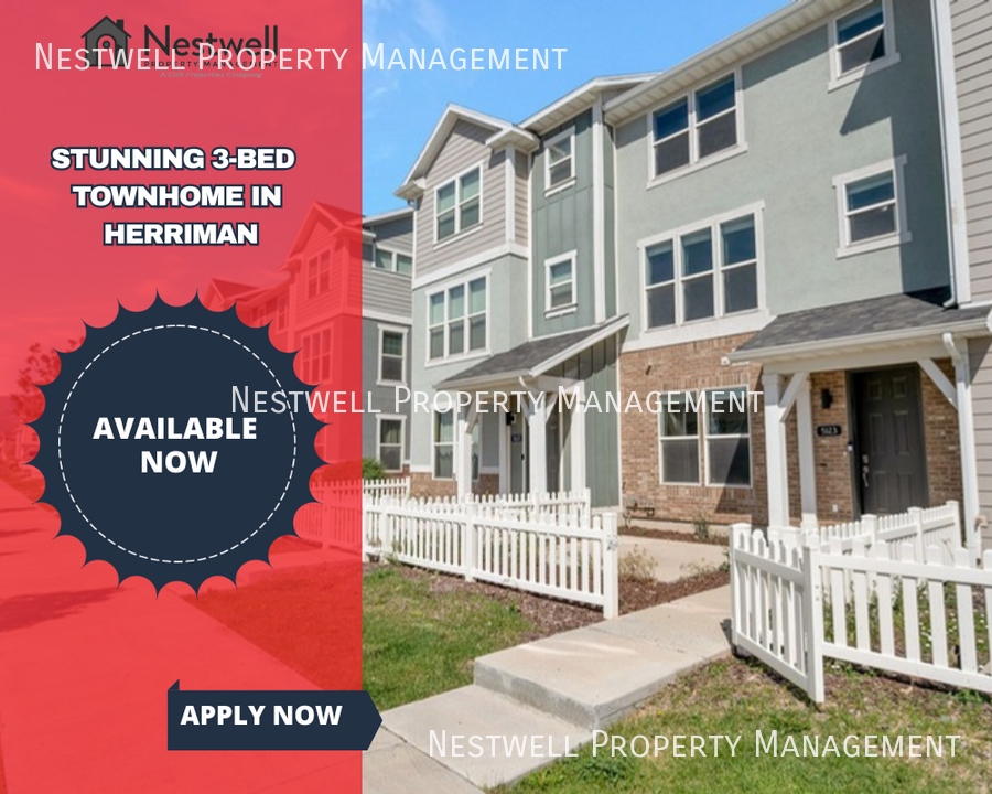 Herriman Townhome: 5123 W Stockfield Ln