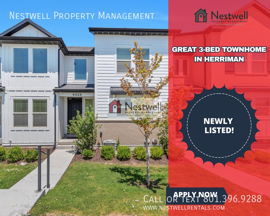 Herriman Townhome: 4328 W Watchmen Way