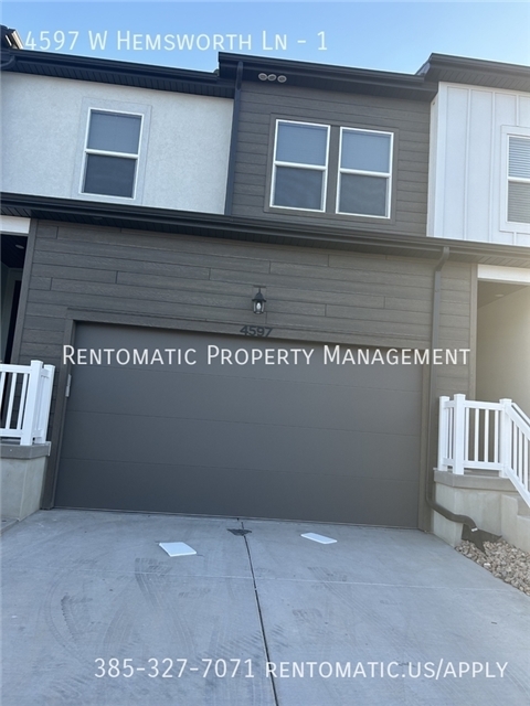 Herriman Townhome: 4597 W Hemsworth Ln