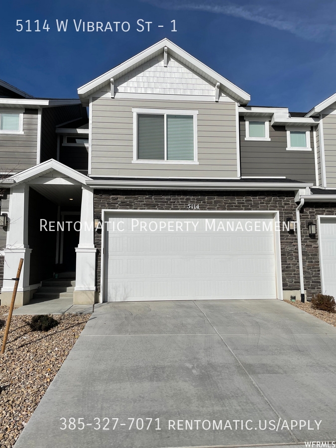Herriman Townhome: 5114 W Vibrato St
