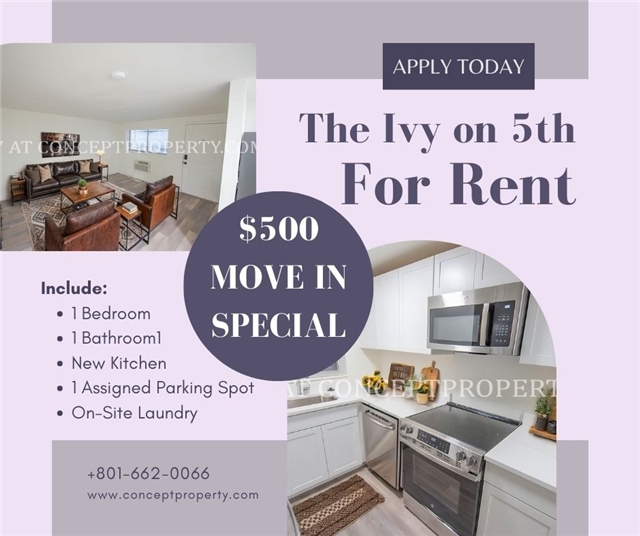 Salt Lake City Apartment: 1155 E 500 S