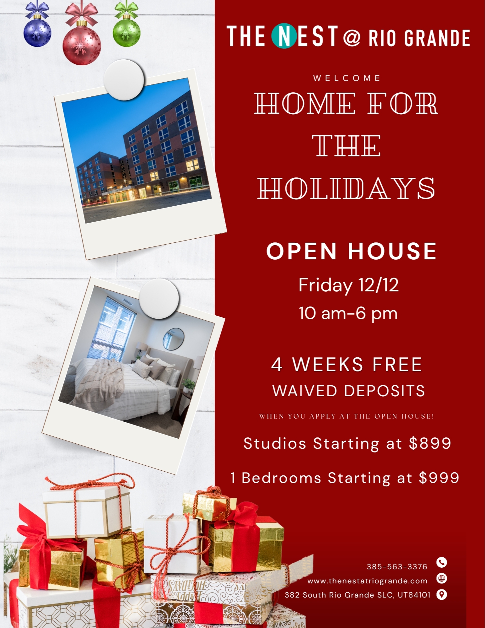 Salt Lake City Apartment: 382 S Rio Grande St