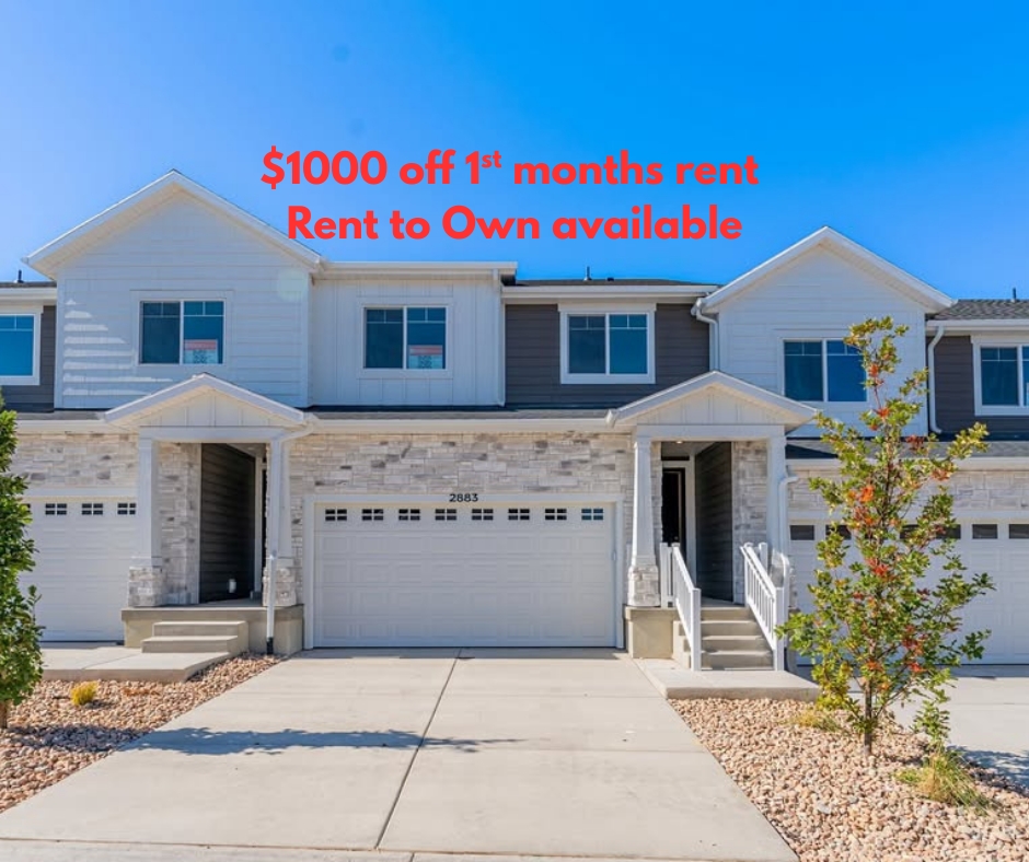 Saratoga Springs Townhome: 2883 N Red Velvet Ln