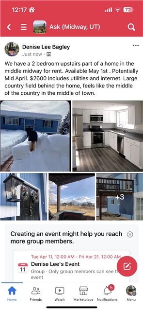 Midway Apartment: 50 E 250 N